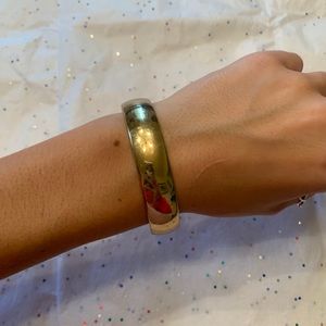Gold band bracelet